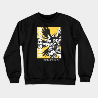 Angemon Black White Crewneck Sweatshirt